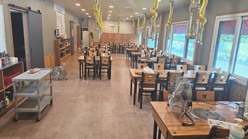 나무가 없어 바람의 영향을 크게 받는 듄스코스의 링크스 스타일 구조