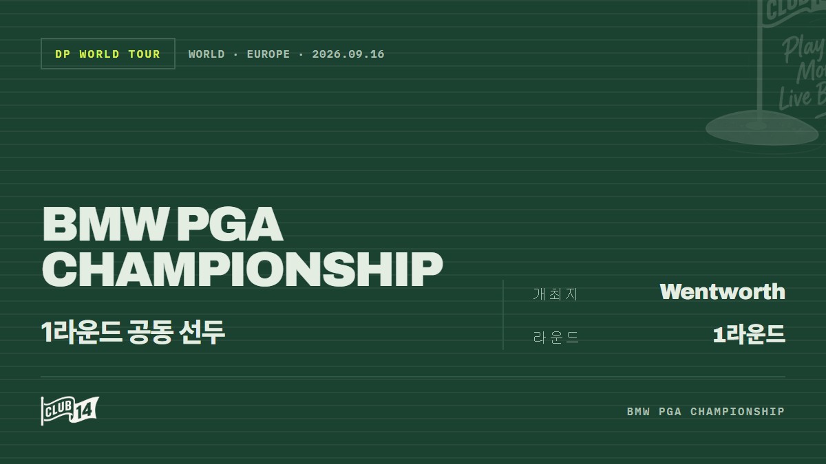 아론 라이·요아킴 라게르그렌, BMW PGA 챔피언십 첫날 공동 선두… ‘스타 군단’ 추격전 시작