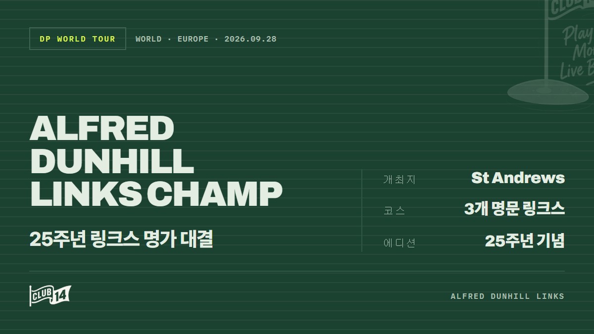 알프레드 던힐 링크스 챔피언십 개막, ‘판타지 DP 월드투어’가 꼽은 우승 후보는?