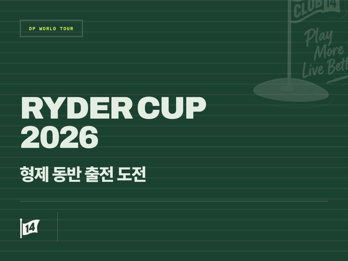 '형제 골퍼' 매트와 알렉스 피츠패트릭, 2026 라이더컵 동반 출전 꿈꾼다