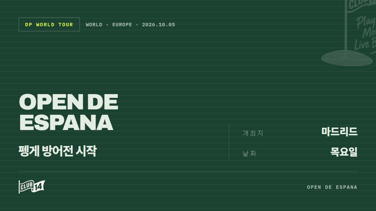 마드리드 티 타임즈가 선보이는 오픈 데 에스파냐, 마르코 펭게와 손잡다
