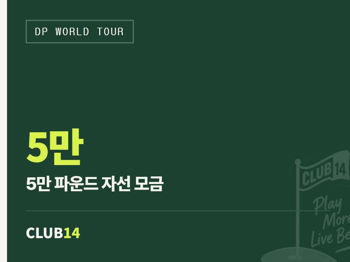 로브 베켓·포어 브로스, BMW PGA 챔피언십서 골프 파운데이션에 5만 파운드 기부