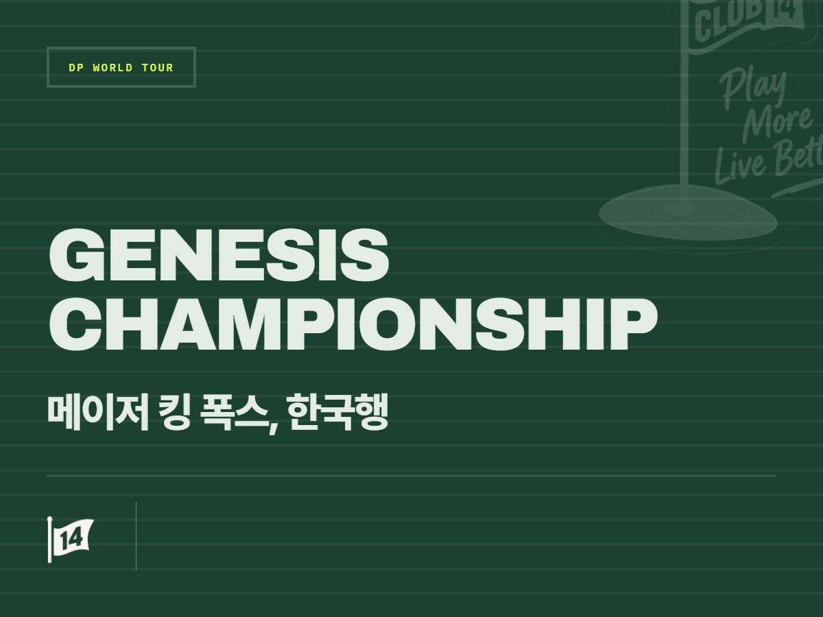 '메이저급 존재감' 라이언 폭스, 제네시스 챔피언십 합류로 우승 경쟁 가열