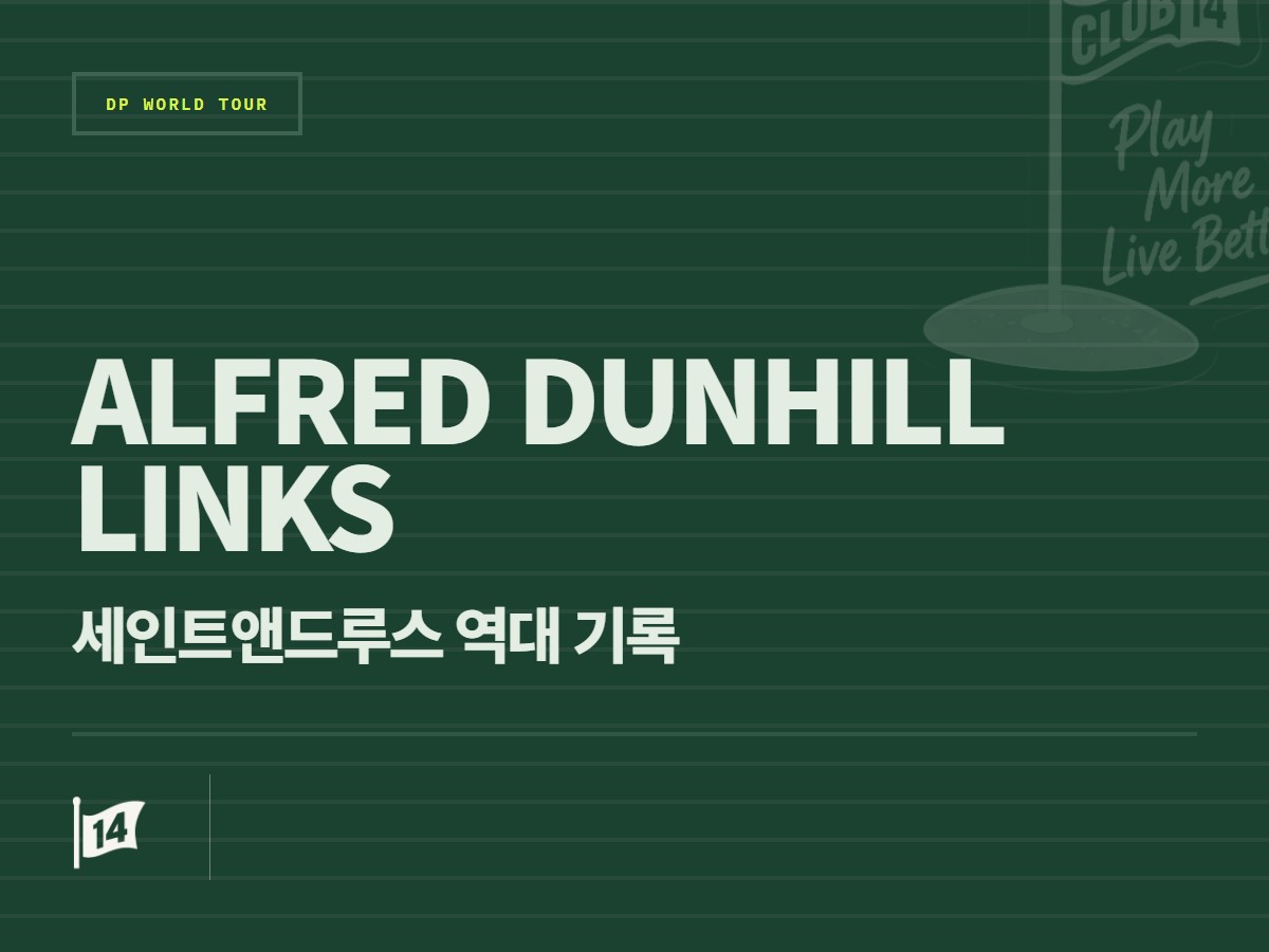'골프의 성지'에서 쓴 역사, 알프레드 던힐 링크스 챔피언십 코스 레코드