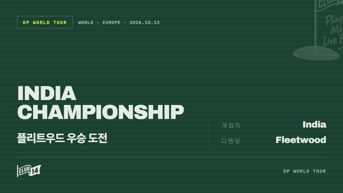 토미 플리트우드, DP 월드 인도 챔피언십서 