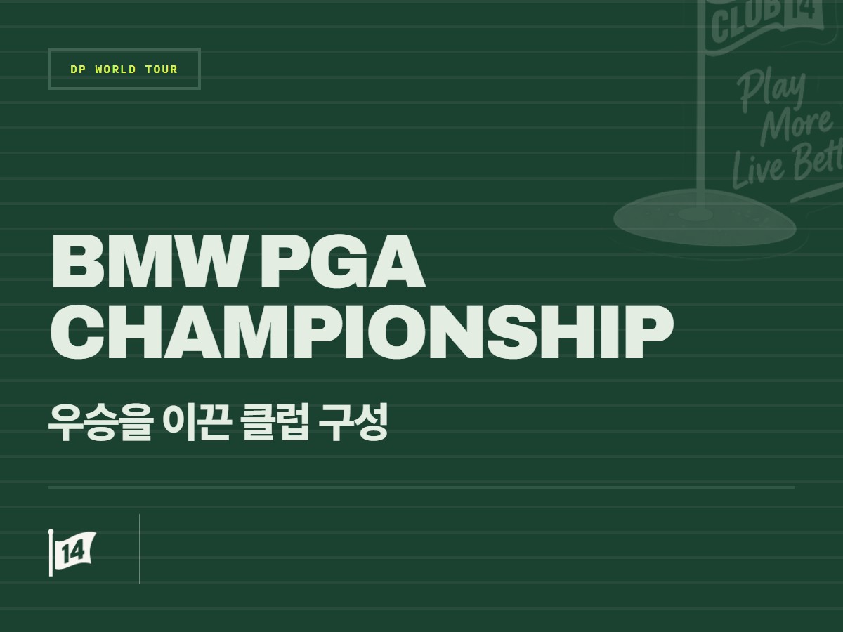 JJ 스폰, '메이저 우승 퍼터' 복귀로 BMW PGA 챔피언십 정복… 우승 클럽 세팅