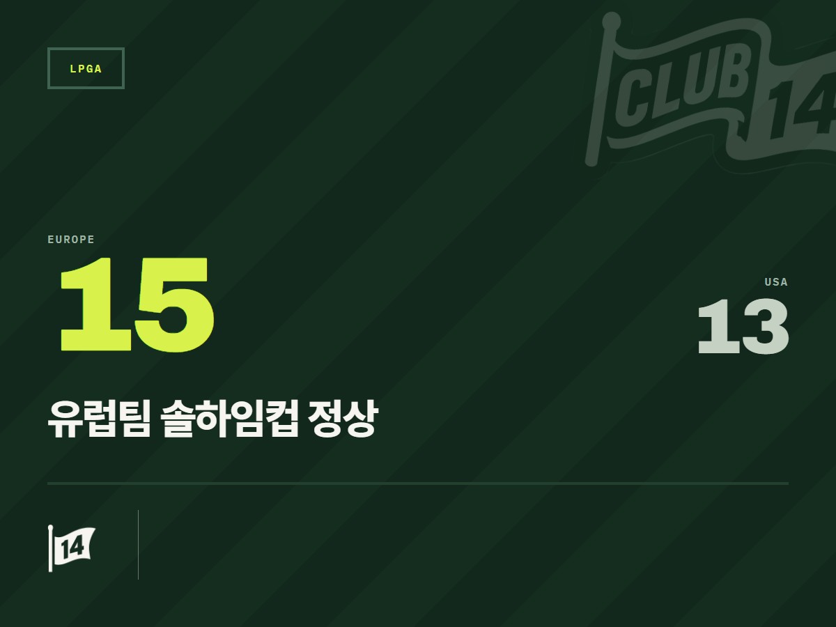 유럽, 접전 끝 미국 제치고 2026 솔하임컵 정상… 시간다 결승점 피날레