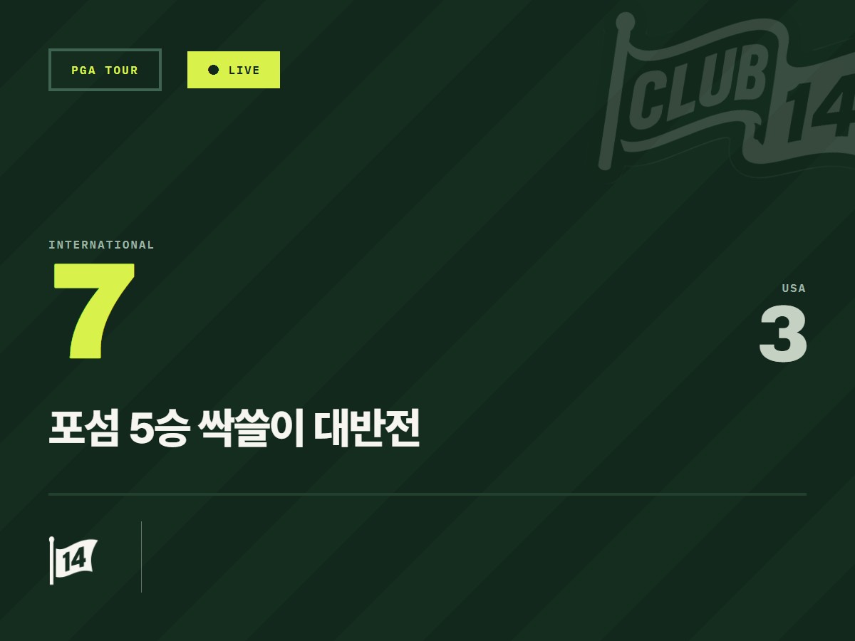 프레지던츠컵 토요일 포볼 대진표 공개… 양 팀 단장의 전략적 승부수