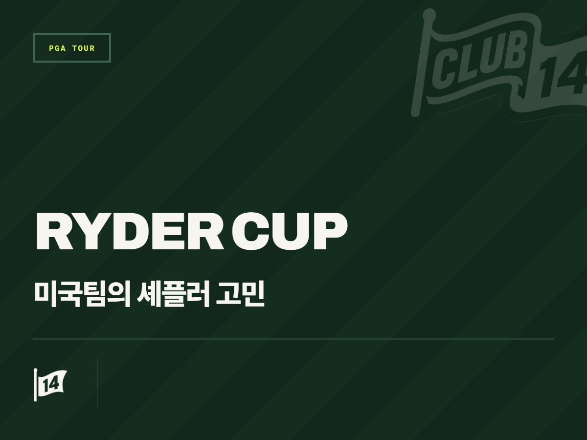 미국 대표팀, '스코티 셰플러 딜레마'에 빠지나