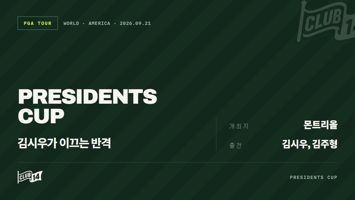 김시우의 '순간', 인터내셔널 팀의 도화선이 될까