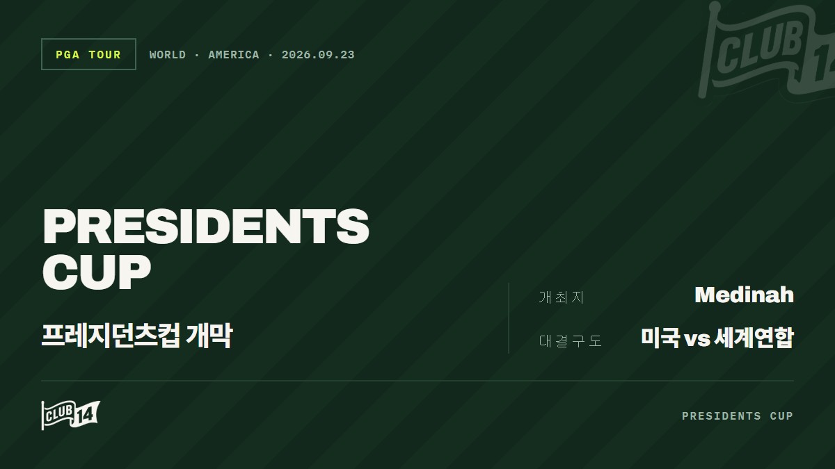 프레지던츠컵 막 오른 지략 대결… 미국과 인터내셔널 팀의 치열한 수싸움