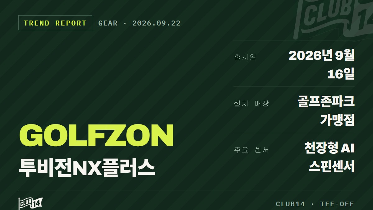 골프존 투비전NX플러스, AI 스핀센서와 3.4M 그린으로 필드감을 높이다