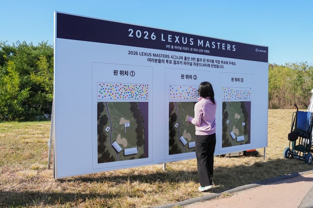 [2026 렉서스 마스터즈] 갤러리의 선택으로 완성된 ‘2026 렉서스 마스터즈’ 최종 라운드, ‘2026 렉서스 마스터즈’ 핀 위치 확정